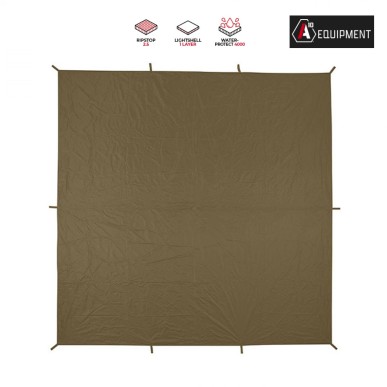 Bâche Terrain couleur unie Vert Olive, 3 x 3 m