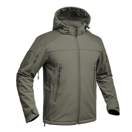 Veste Softshell militaire V2 FIGHTER A10, couleur unie vert od