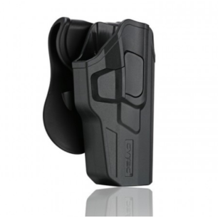 Holster Rigide pour Glock 17, 22, 31 GEN (1, 2, 3, 4, 5) - Noir