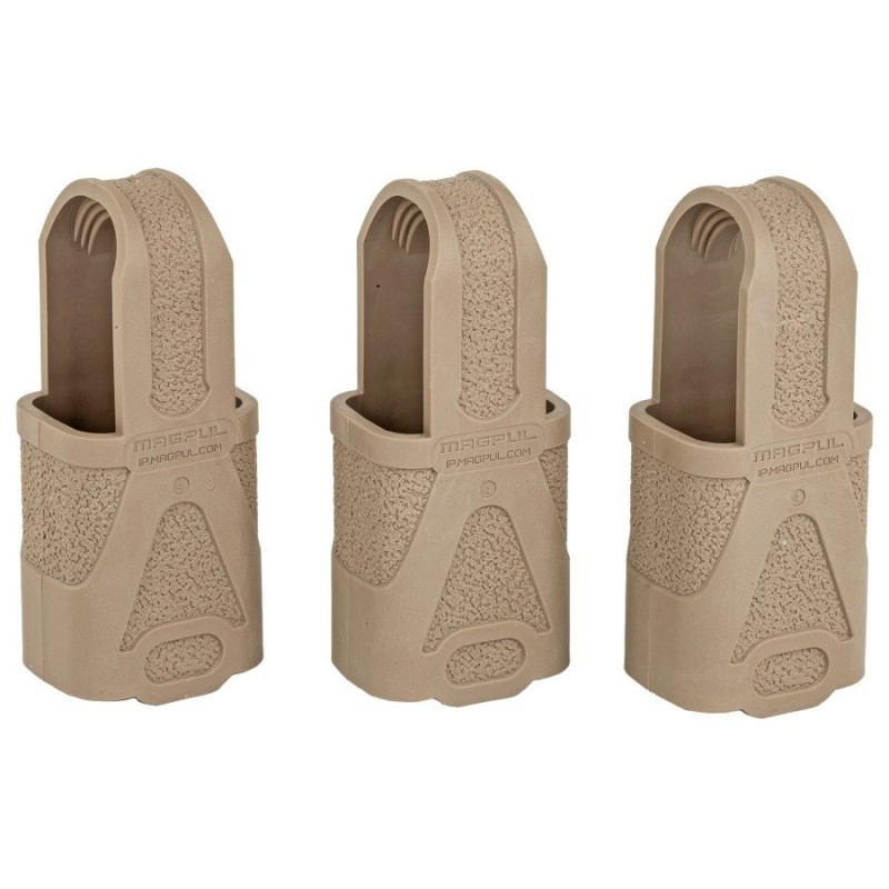 Lot de 3 tirettes Magpul Original pour chargeur 9mm - couleur coyote Lot de 3 tirettes Magpul Original pour chargeur 9mm - couleur coyote
