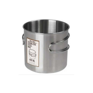 Tasse en inox 600ml (poignées repliables) pour Camping / randonnée