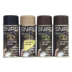 Bombes de peinture, couleurs militaires 150 ml