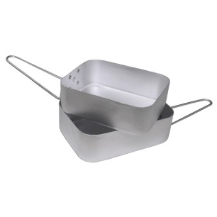 Gamelles militaires compactes en aluminium