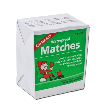 Lot de 10 boîtes de 40 allumettes imperméables