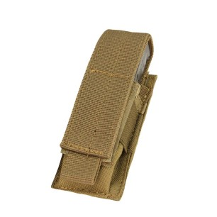 Porte-chargeur simple 9mm, couleur sable/coyote