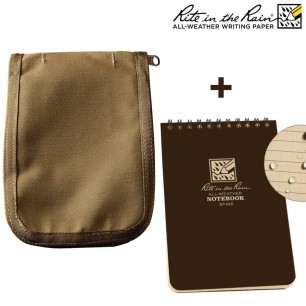 Kit Hydrofuge Housse Tan + Carnet 10 x 15cm Rite in the Rain