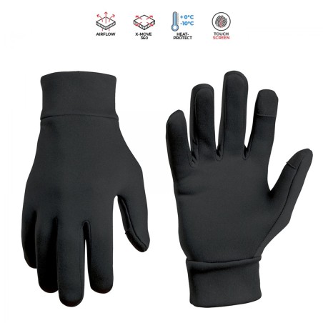 Gants hiver (froid : 0° / -10°) A10, couleur noire