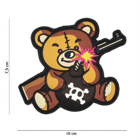 Patch / écusson velcro "nounours pas gentil"