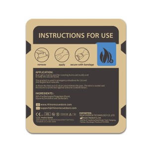 Pansement gel d'urgence pour brûlure, RHINO RESCUE™