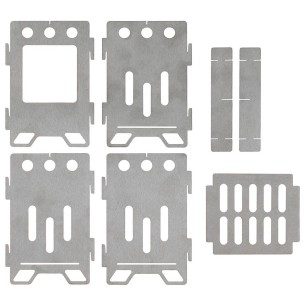 Réchaud à bois compact en Acier Inoxydable