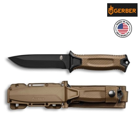 Couteau militaire Gerber Strongarm, couleur :  coyote