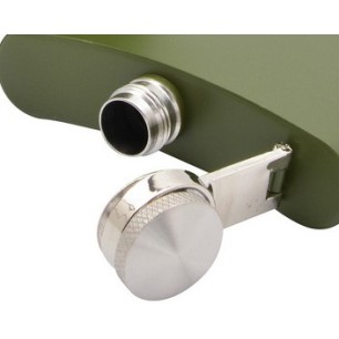 Petite flasque inox à alcool, 110ml, vert armée